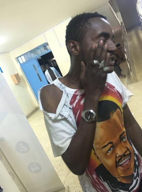 injured Ethic crew member