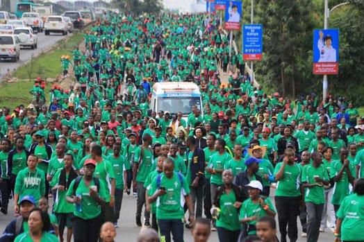 Some of the participants during an edition of the Mater Heart Run