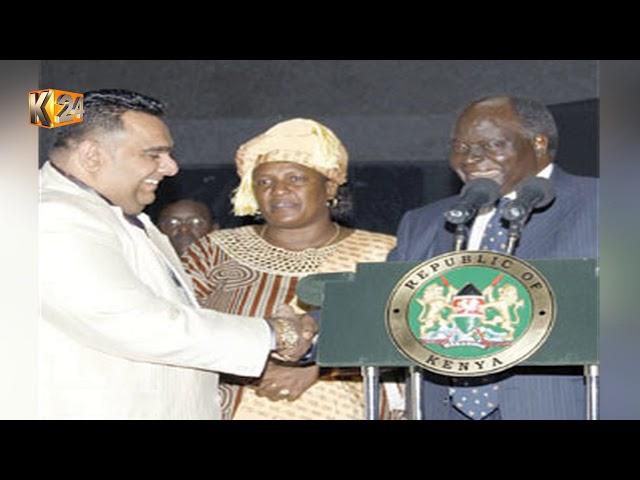 Ali Punjani, Naomi Shabaan and former President Mwai Kibaki