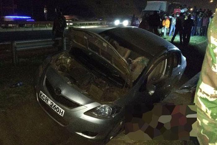 File image of a scene of robbery where three suspected gangsters were shot dead