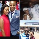 Diana Marua with member of Jalang'o's Boys Club