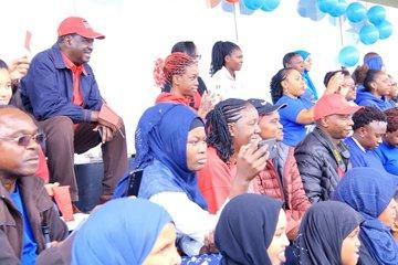 Raila Odinga at his granddaughter's sports day