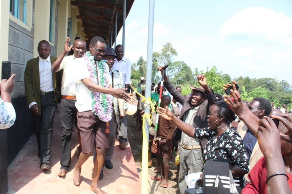 Kimilili MP Didmus Barasa officially opens six classrooms at Daraja Mungu primary school on 14 June 2019