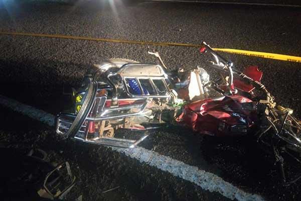 Scene of the 11 July 2019 road accident involving a matatu and a boda boda along the
