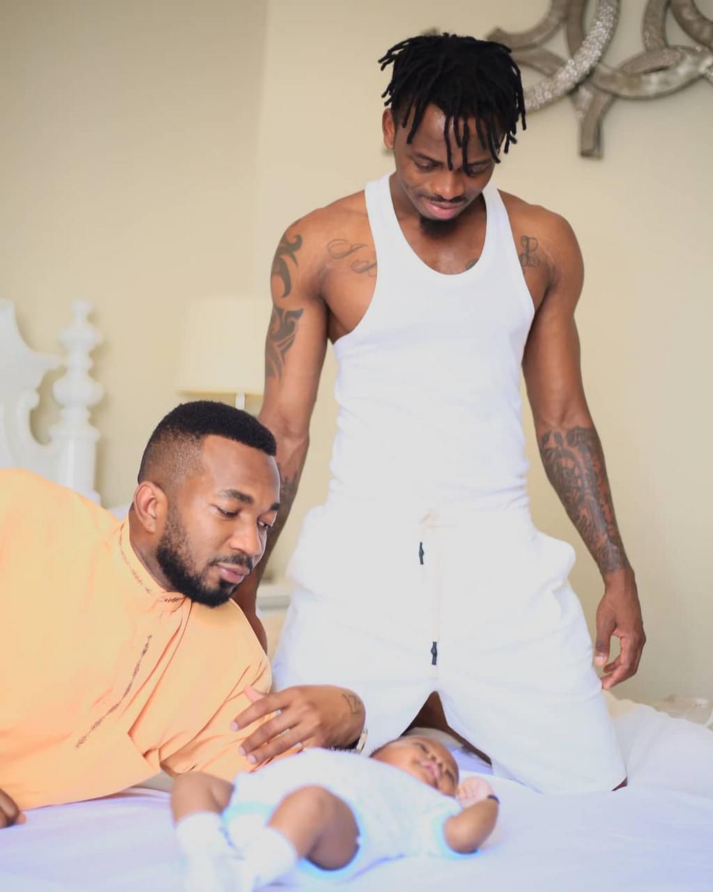 Diamond Platnumz and Tanasha Donna unveils son’s  Nasseb Junior face for the first-time (Photos)