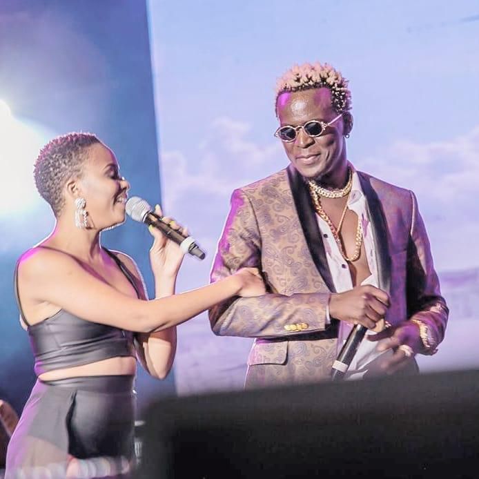 Singer Willy Paul with Nandy.