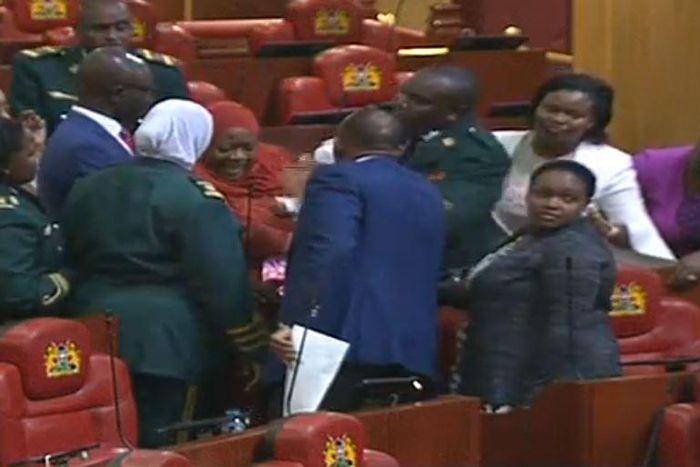 MP escorted out of National Assembly chamber for bringing a baby