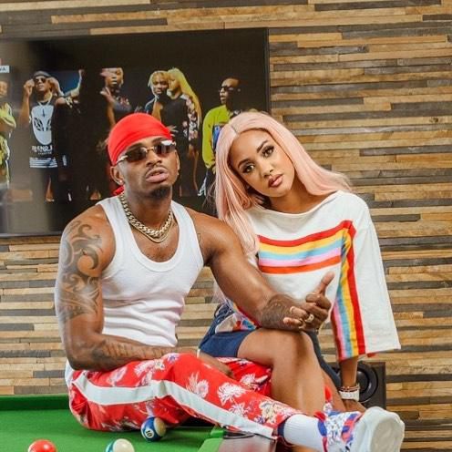 Diamond Platnumz with Tanasha Donna
