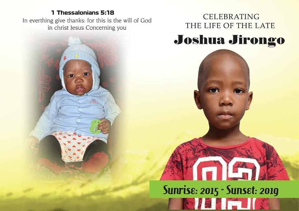 Jirongo Luyali  mourns son (Facebook)