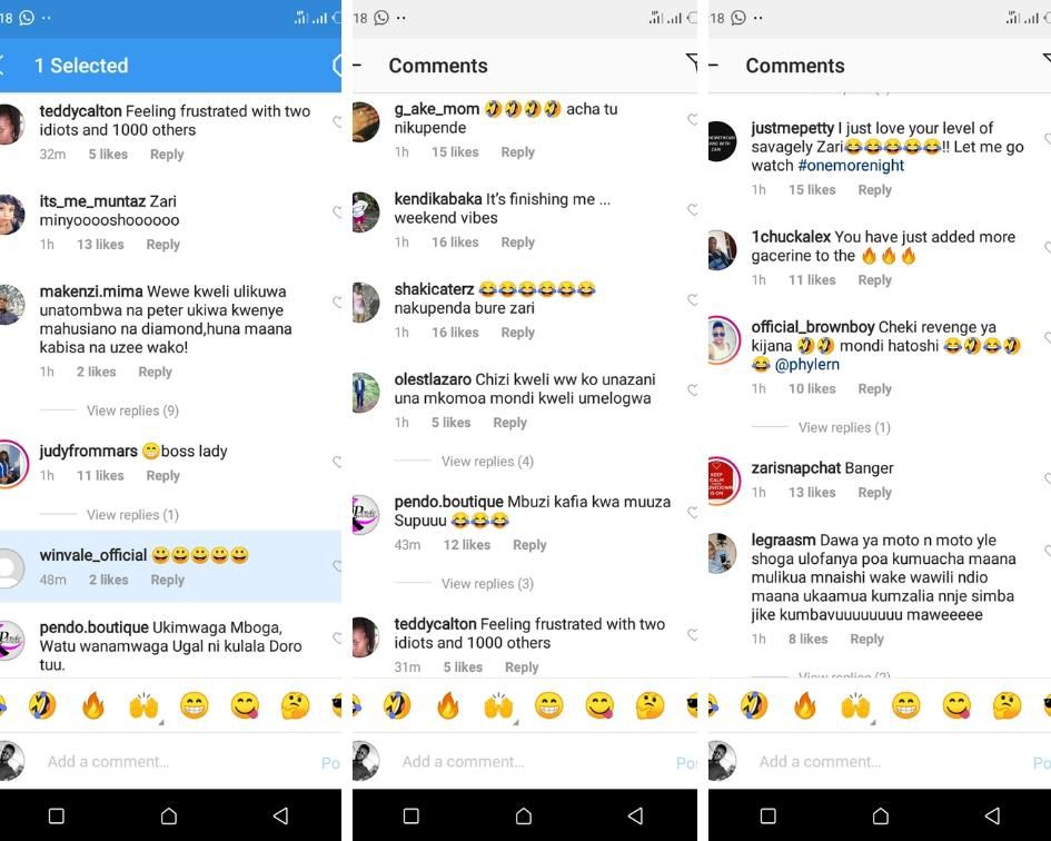 Zari Hassan excites fans after sharing Mr P’s song after Diamond accused her of sleeping with him