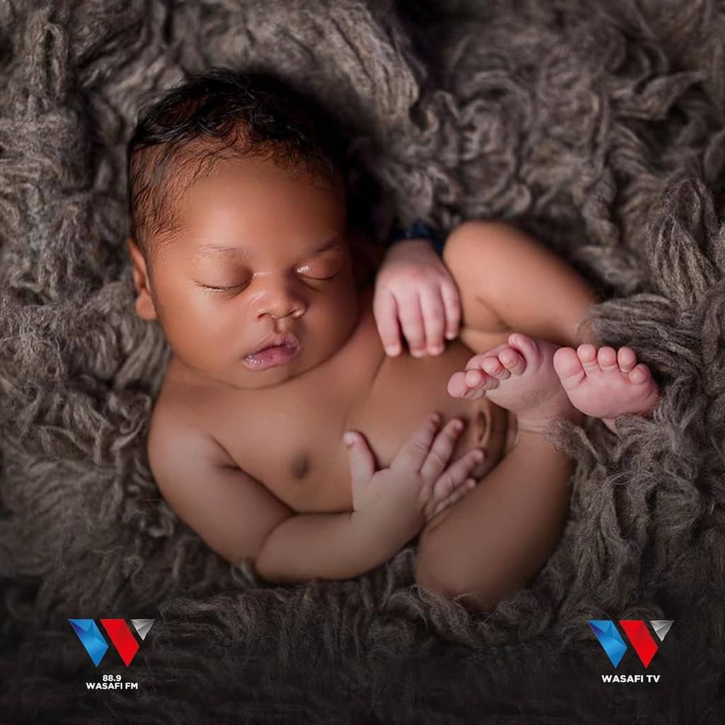 Diamond Platnumz and Tanasha Donna unveils son’s  Nasseb Junior face for the first-time (Photos)