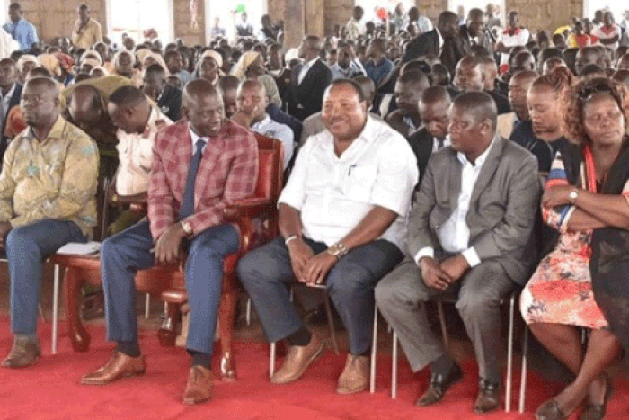 File image of DP Ruto with Ferdinand Waititu at a past event