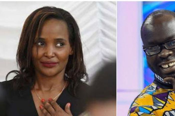 A collage image of Anne Thumbi(L) and the late Ken Okoth(R)