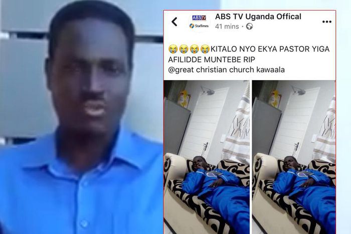A facebook post on ABS TV claimed Pastor Yiga had died in his sleep