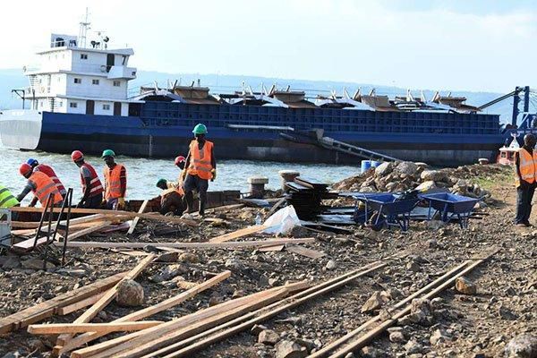 On-going rehabilitation works at the Kisumu port It will be launched in August 2019