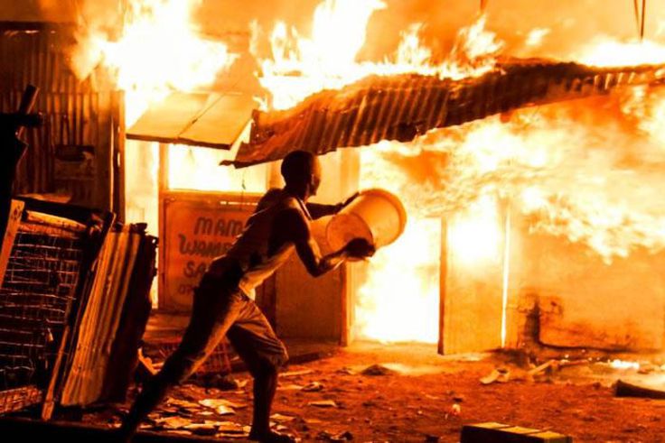 Fire razes down pangani shopping centre