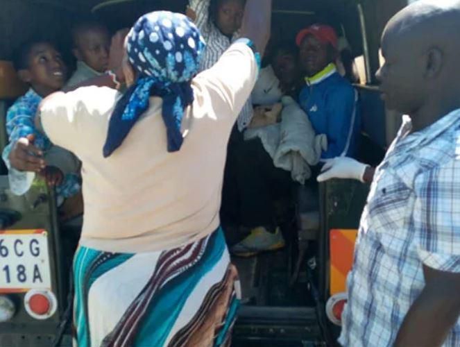 Bomet residents showing symptoms of anthrax taken to hospital in an ambulance