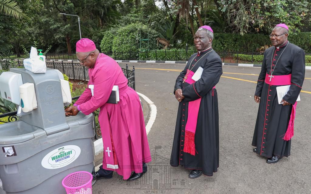 Uhuru, Raila and DP Ruto meet at State House for the National Day of Prayer Coronavirus pandemic
