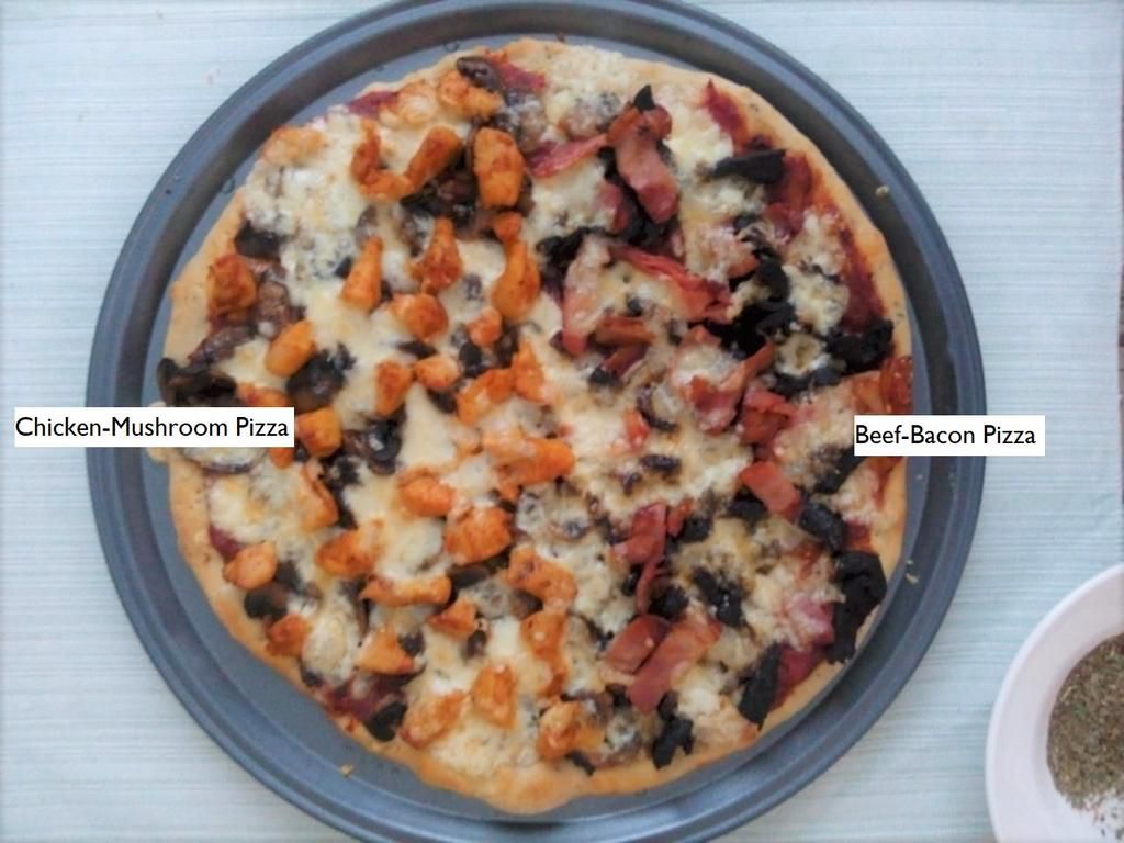 Recipe with a Pulselive twist: Chicken/Mushroom pizza and Beef/Bacon pizza