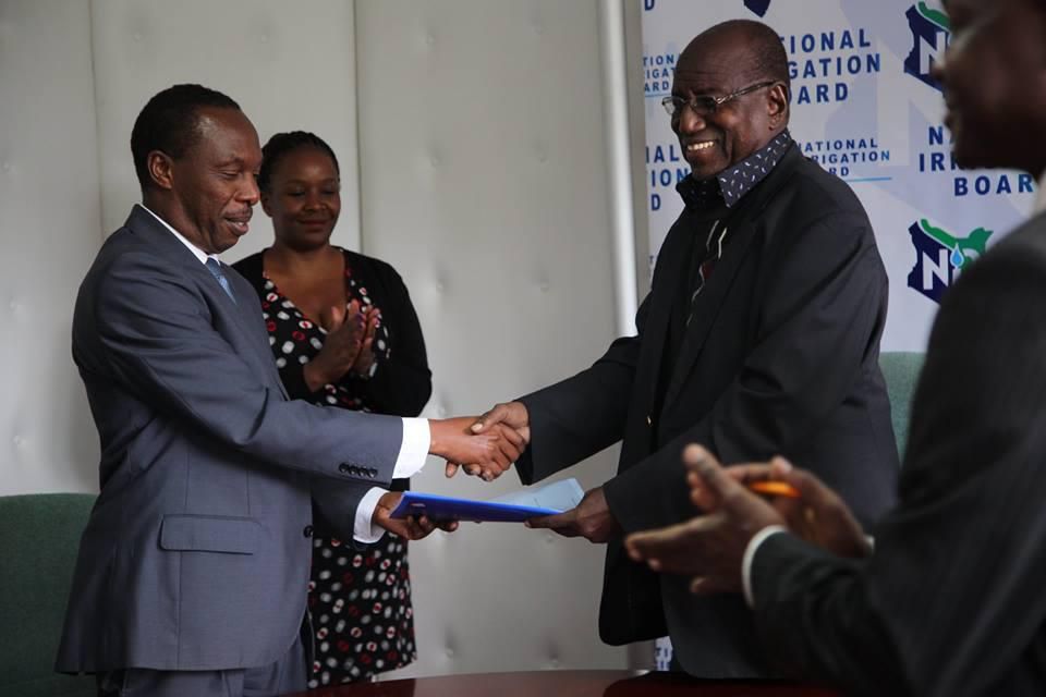 NIB CEO Gitonga Mugambi (left)