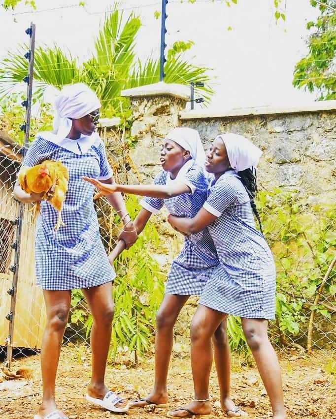Akothee with her daughters