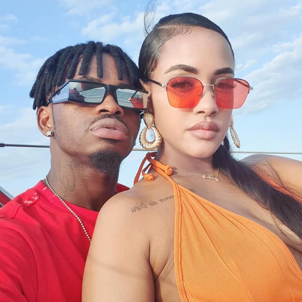 Diamond Platnumz with Tanasha Donna