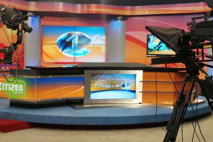 An empty Citizen TV studio