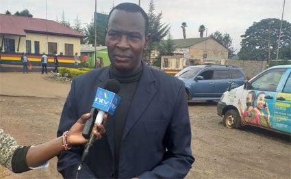 Kericho County Police Commander James Mugera confirming the arrest of Hillary Bett over the rape of a female patient bat Kamketet Hospital