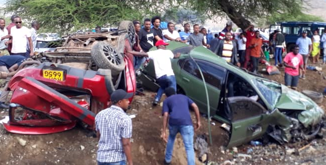 Scene of the deadly Arusha Namanga accident
