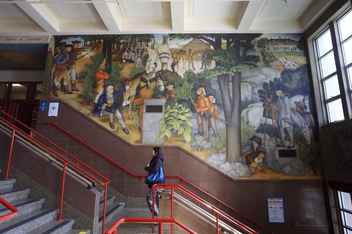 These High School Murals Depict an Ugly History. Should They Go?