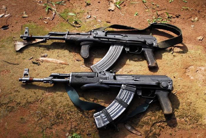 Two police officers shot dead, AK47 stolen