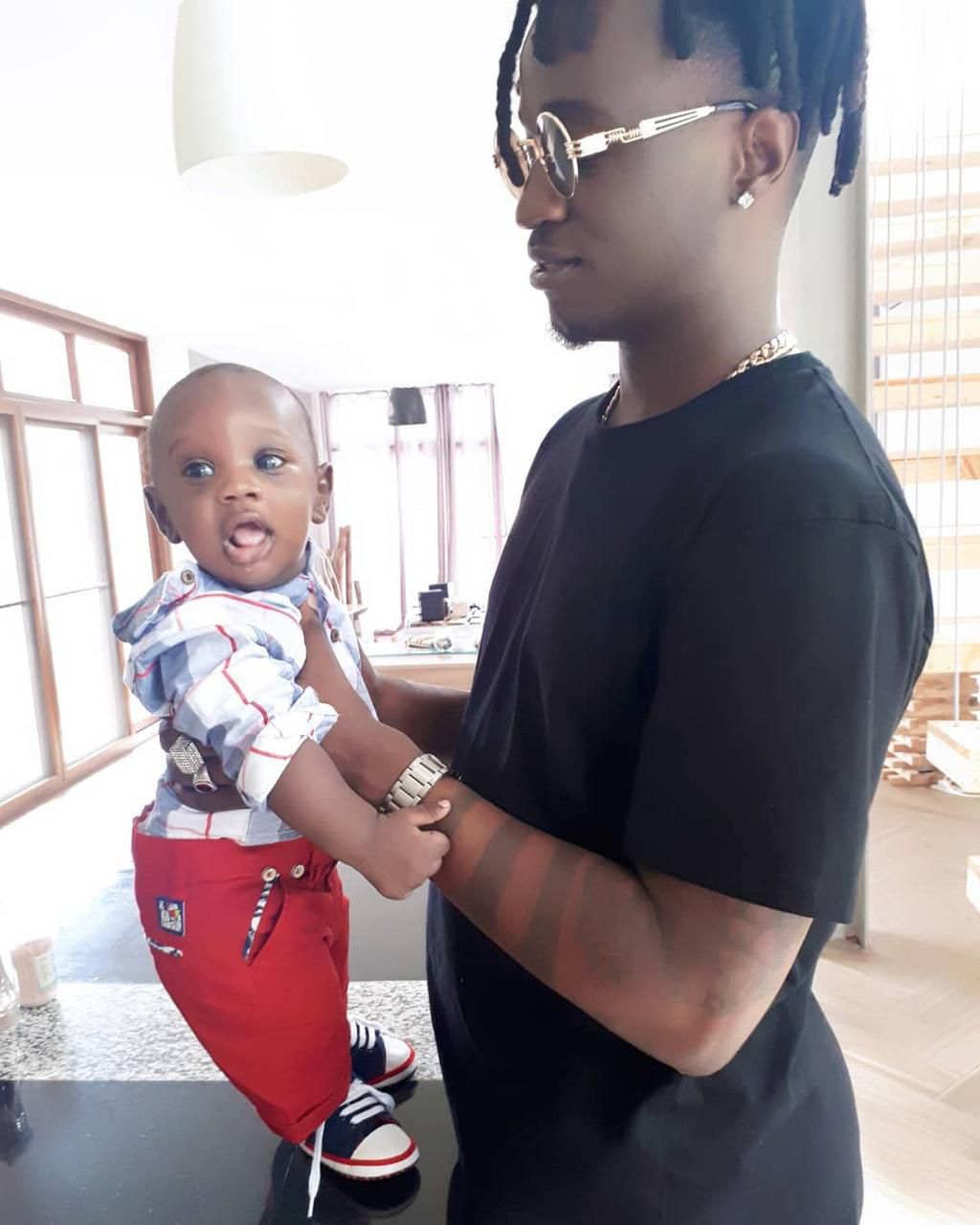 Nahreel with son Gold