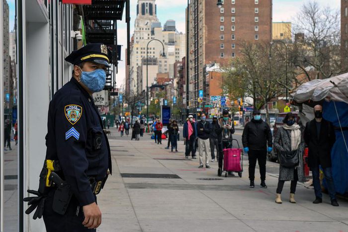 New Role for New York Police: Breaking Up Crowds at Trader Joe's