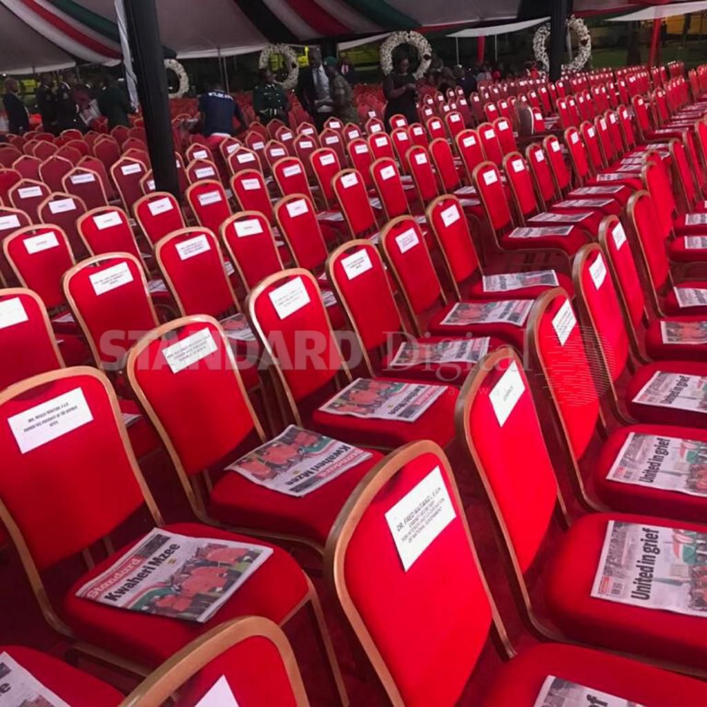 Free newspapers for Mourners- The special thing Standard Group has done at Kabarak in Honour of Mzee Moi