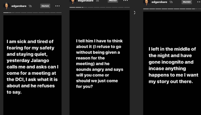 Akothee comes to Jalango’s defense after he was accused of threatening Edgar Obare