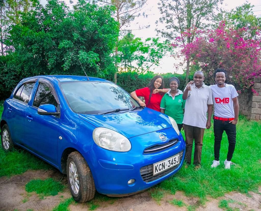 Bahati reveals unknown details behind the Car gift he handed to singer Denno, reveals three people who helped him buy the car