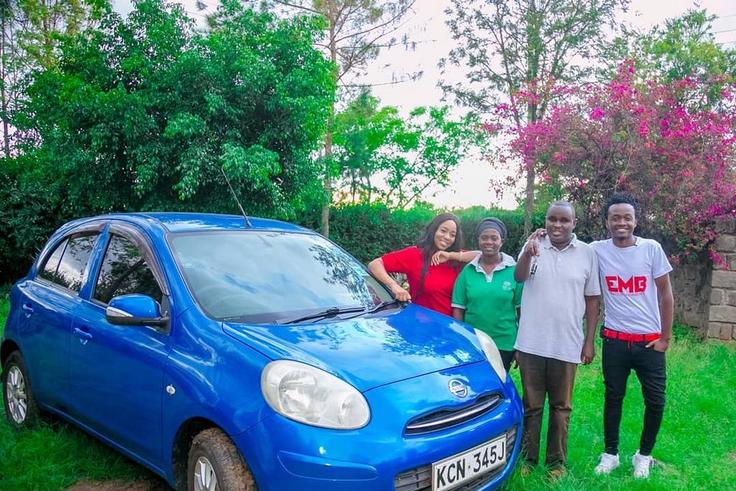 Bahati reveals unknown details behind the Car gift he handed to singer Denno, reveals three people who helped him buy the car