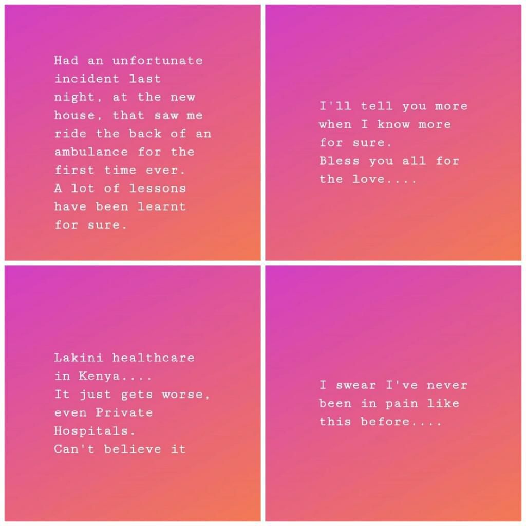 Kamene Goro rushed to hospital