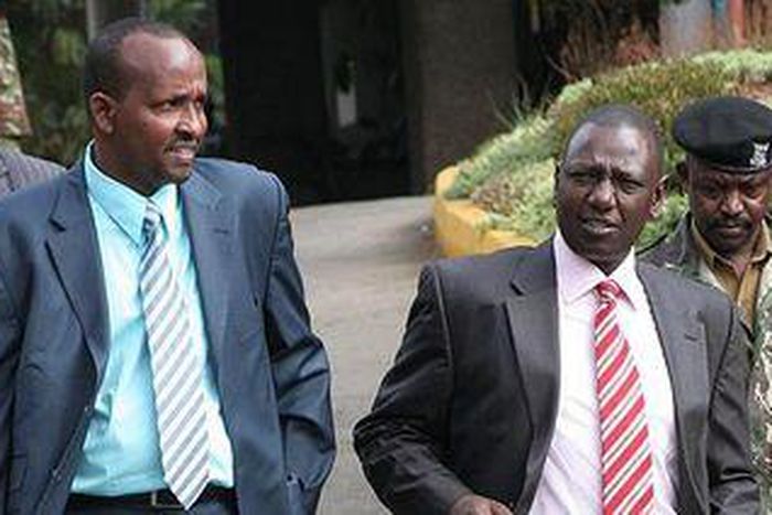 File image of DP Ruto and Aden Duale Duale has warned thatUhuru's close relationship with Raila will be the undoing of Jubilee while the DP has called for truce in Jubilee
