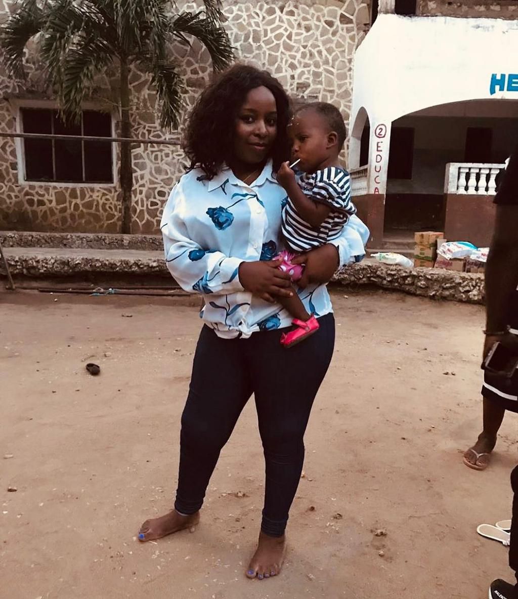 Saumu Mbuvi adopts a child as she pays tribute to late mother