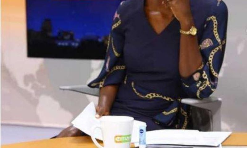 Yvonne Okwara at Citizen TV studios