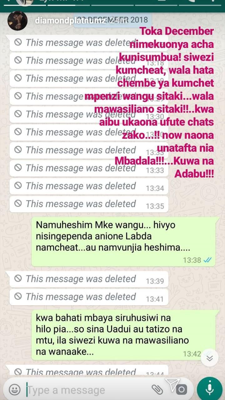 Screenshots from Diamond Platnumz