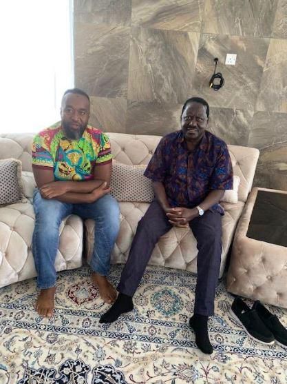 Raila visits ailing governor Joho [Photos]
