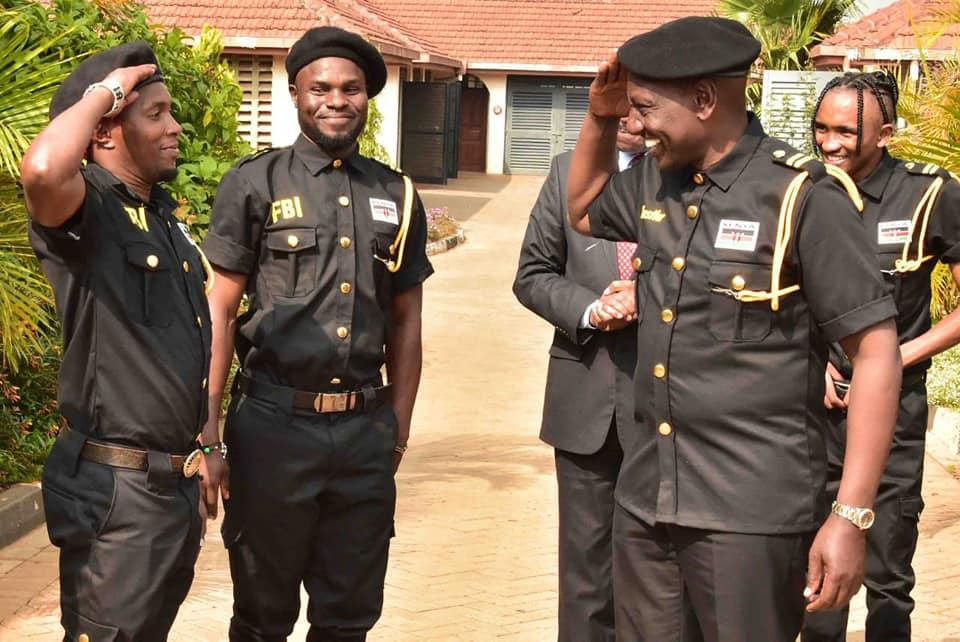 Ruto with FBI dancers (Facebook)