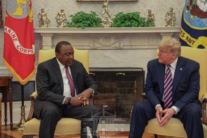 Uhuru's meeting with Trump at the White House