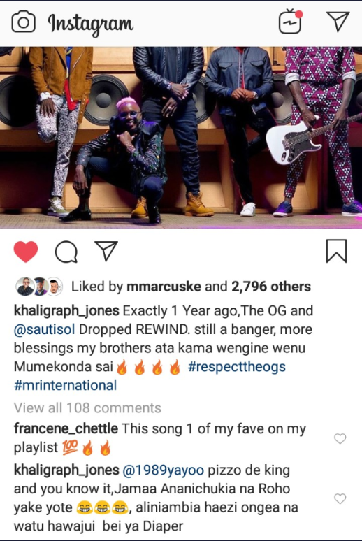 Khaligraph Jones commet