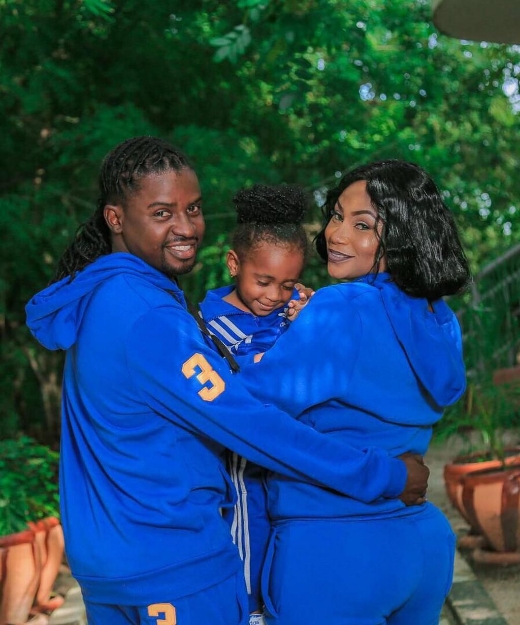 Esma Platnumz with Baby Daddy and their daughter. Esma Platnumz reconciles with baby daddy, lands in South Africa for Baecation (Video)