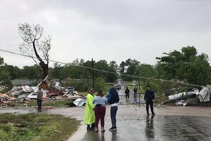 Storms strike south, killing two children