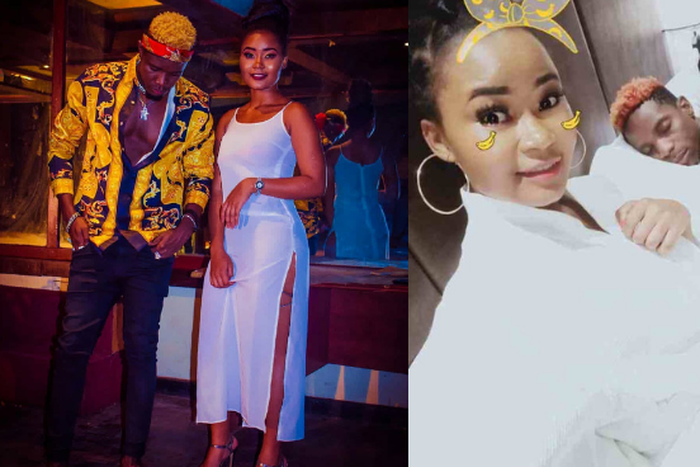 Assumpata Waeni with Eric Omondi