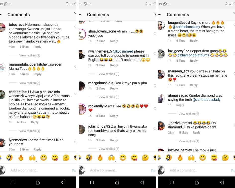 Zari Hassan excites fans after sharing Mr P’s song after Diamond accused her of sleeping with him